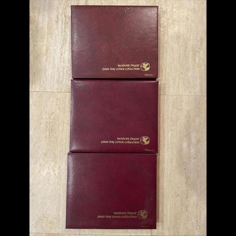 readers digest first‎ day cover collection Stamps 3 albums 1,2,3 1978-1983